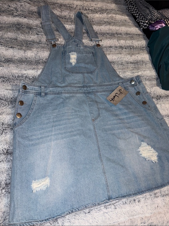 J for Justify Dresses & Skirts - NWT Light Blue Denim Overall Skirt